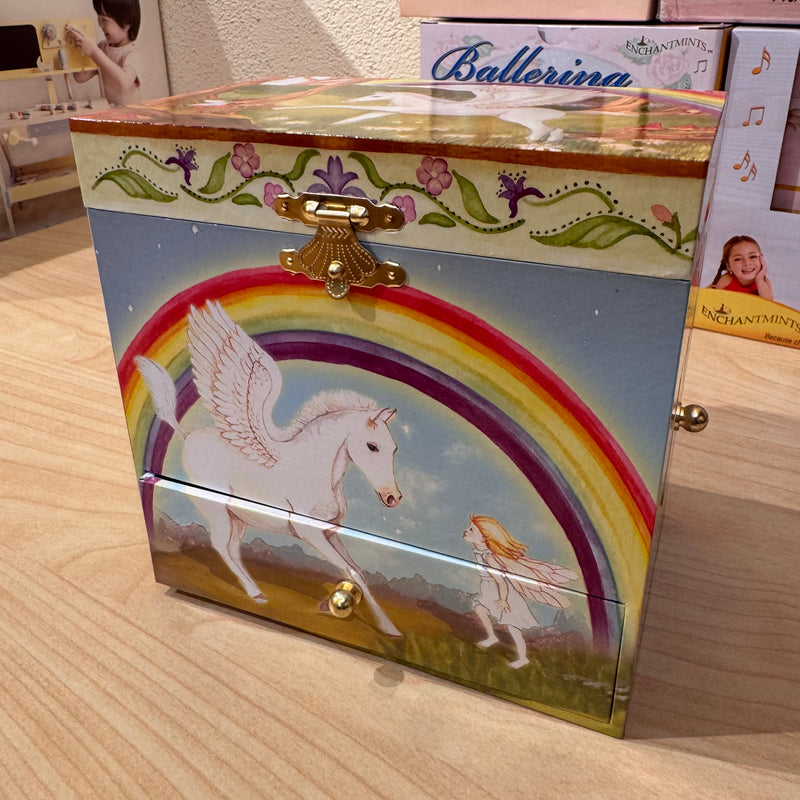Enchantmints Music Box Pegasus Unicorn Toys Gifting Idea Best Seller for Fairy Unicorn and Castle Theme 3yrs+