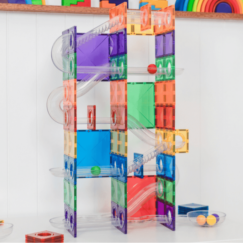 Connetix Tiles Rainbow Super Ball Run Pack 134 pc Pack NEW 2025 3yrs+ PREORDER MID DECEMBER