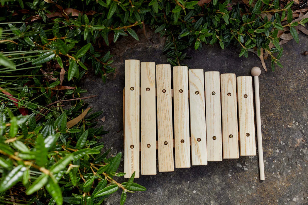 Wooden Xylophone 8 Notes In Tune by Marching Bambino 18m+