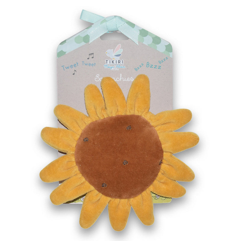 Tikiri Sunflower Scrunchie Baby Toys Baby Shower Gift Ideas Baby Toys 0m+