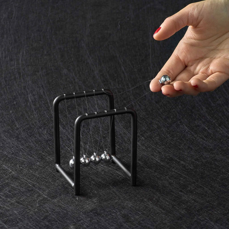 Newton's Cradle 9cm Small Wooden Base Frame Early Science STEM Toys 3yrs+