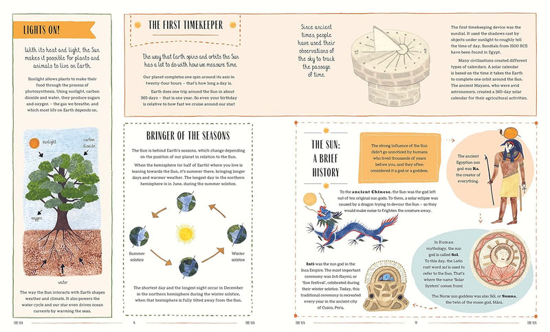 Glow Book A Child's Guide to the Night Sky (Hardcover) by Noelia Gonzalez, Sara Boccaccini Meadows from Magic Cat - Space and Mindfulness Non-fiction Kids Picture Book