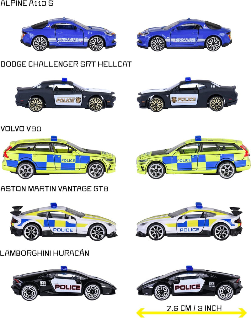 Majorette Rescue World Gift Pack 5pcs Metal Toy Car Gift Idea for 3yrs+