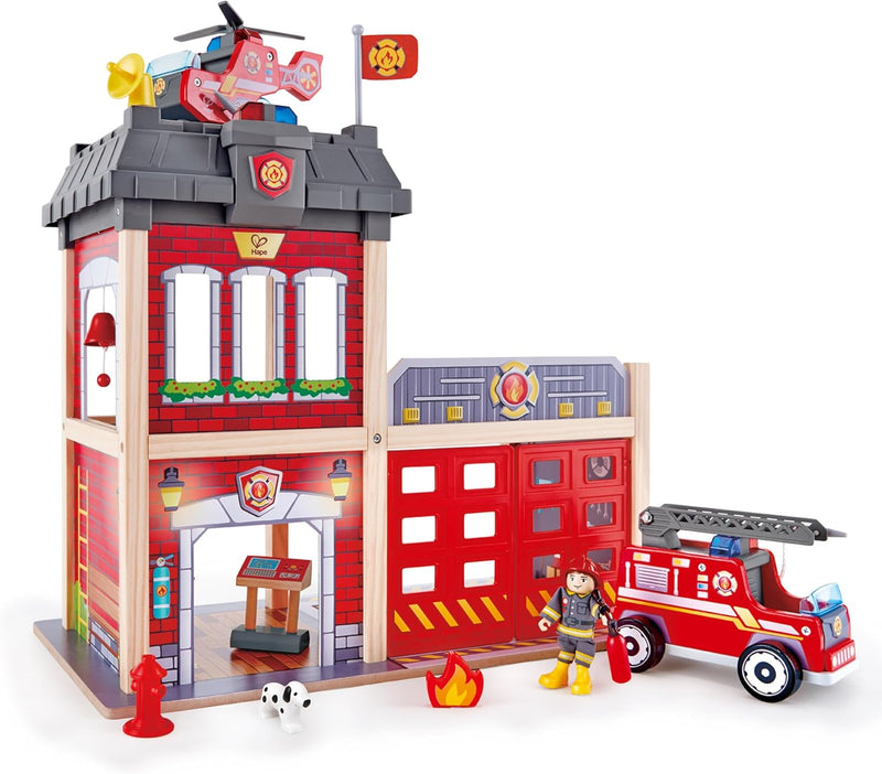 Hape City Fire Station 3yrs+ (Bulky Shipping)
