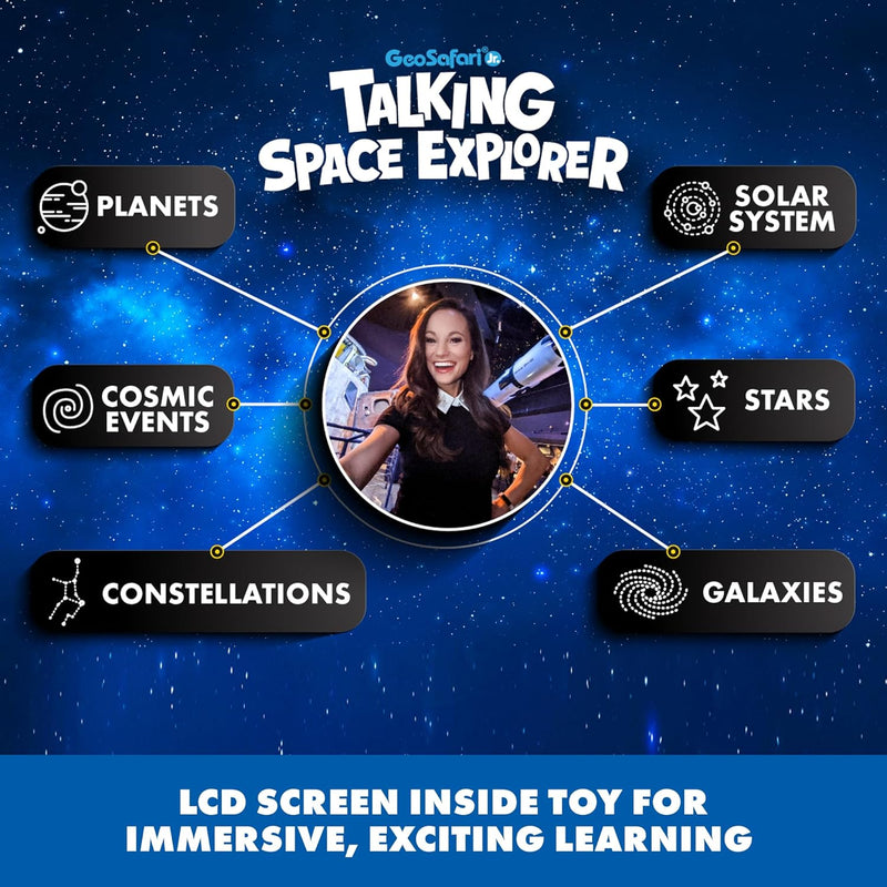 Geosafari® Jr Talking Space Explorer (featuring Emily Calandrelli) by Educational Insights Early Science STEM Developmental Toys for Kids Best Seller Clearance 4yrs+