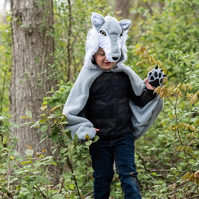 Woodland Storybook Wolf Cape Size 4-6 by Great Pretenders Costumes 4yrs+