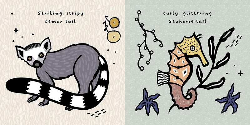 Tails Wee Gallery Touch and Feel (Board Book) Interactive Kids Picture Book Baby Developmental Toys for Toddlers Gifts Idea