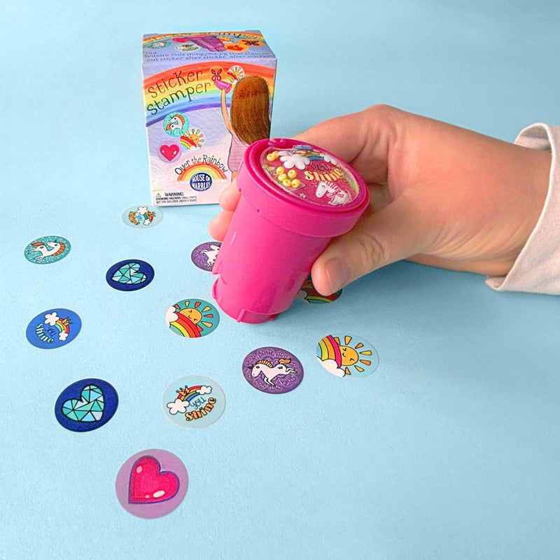 Rainbow Sticker Stamper by House of Marbles Art and Craft for Kids Fairy Unicorn and Castle Theme  3yrs+