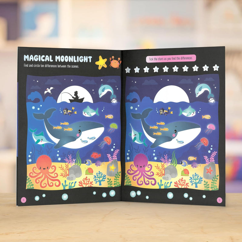 Glow in The Dark Underwater Wonders Activity Book (Paperback) Art and Craft for Kids 4yrs+