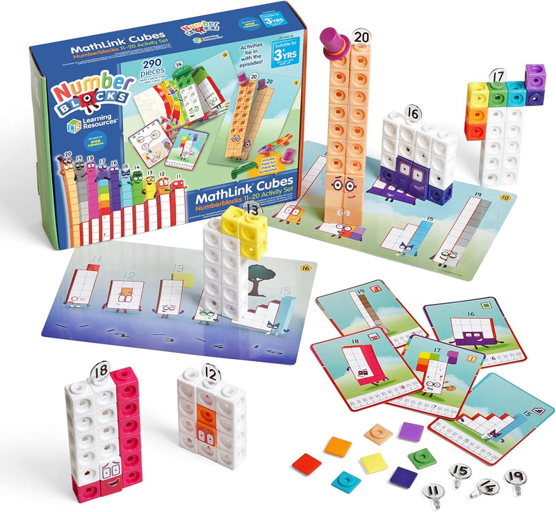 Numberblocks MathLink® Cubes Set 11-20 Math Games for Kids STEM Toys 3yrs+
