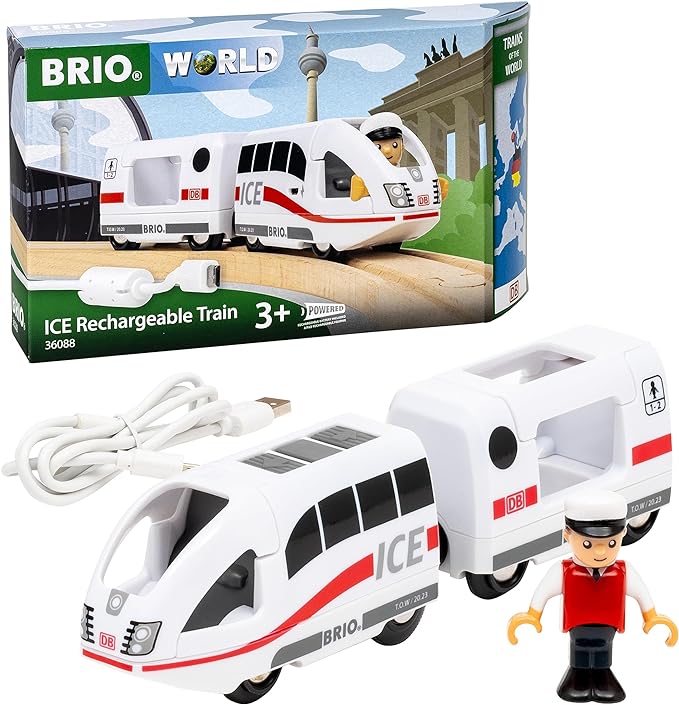BRIO ICE Rechargeable Train Battery Operated 3pcs Best Seller  3yrs+