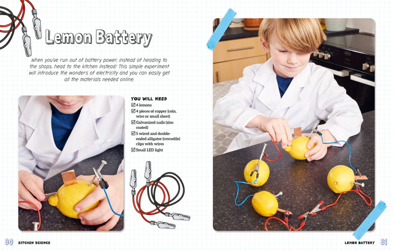 Kitchen Science 30 Awesome STEM Experiments To Try At Home (Paperback) Science STEM Kids Book