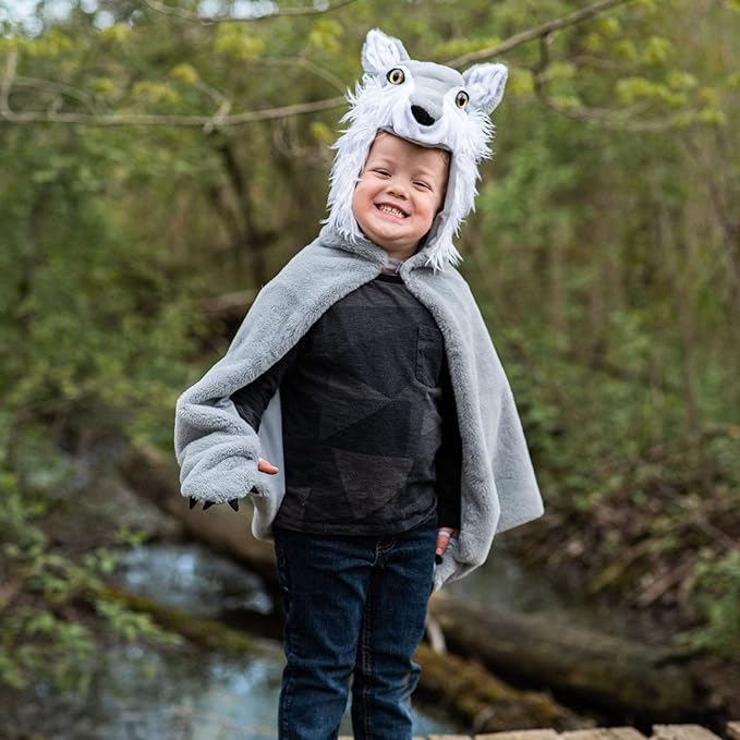 Woodland Storybook Wolf Cape Size 4-6 by Great Pretenders Costumes 4yrs+