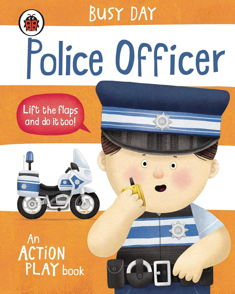 Busy Day Police Officer Lift the Flap Interactive Book (Board Book) Kids Picture Book