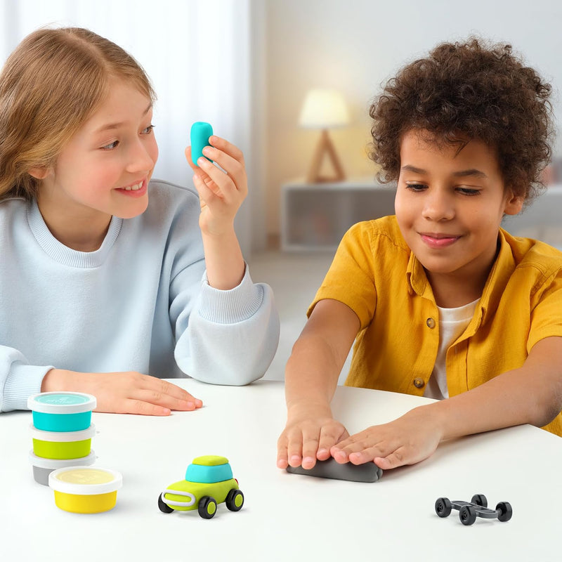 Hey Clay Eco Motors 3 packs Playdough Sand Toys Sensory Toys Art and craft for kids Retired Gifting Idea for 3yrs+
