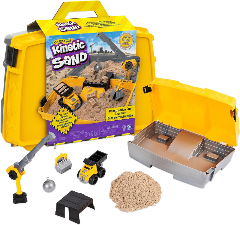Kinetic Sand Construction Folding Sandbox Sensory Toys Best Seller Most Loved in Store Gifting Idea for 3yrs+