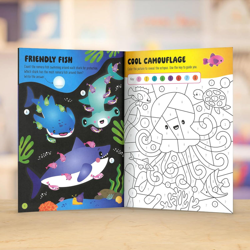 Glow in The Dark Underwater Wonders Activity Book (Paperback) Art and Craft for Kids 4yrs+