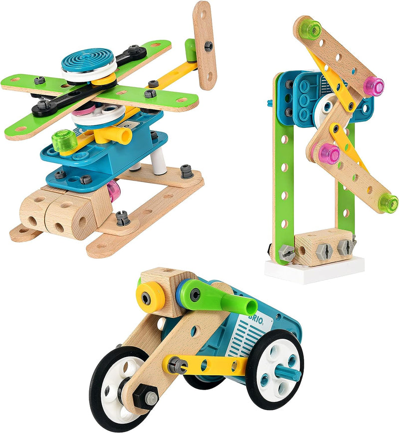 BRIO Builder Motor Set 121 Pieces Building Kit Large Set Best Seller 3yrs+