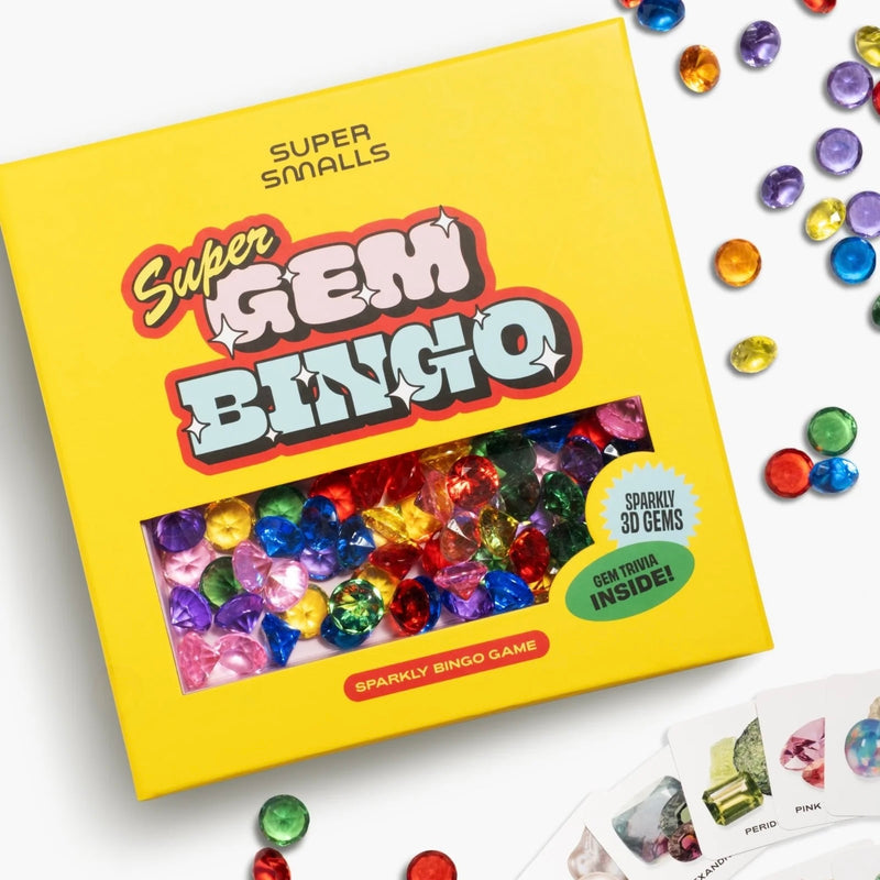 Super Gem Bingo Get Your Gems in a Row to Win Big by Super Smalls Travel Toys 4yrs+