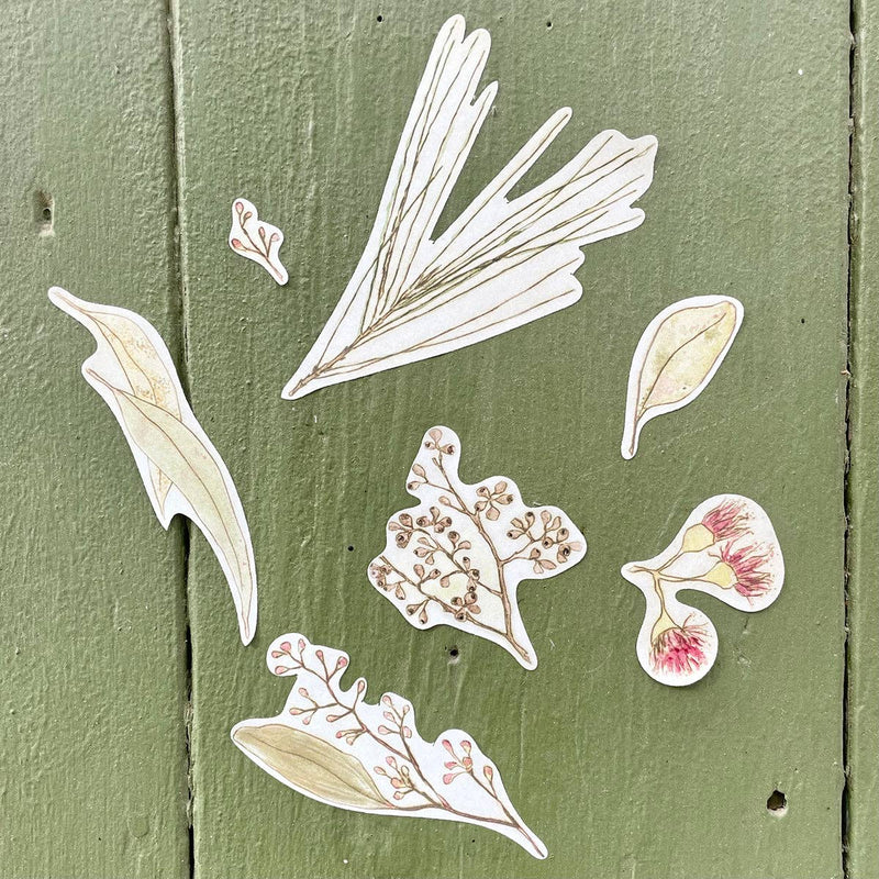 Bridget Farmer Printmaker Australian Bush Sticker Sheet A5 Art and craft for kids