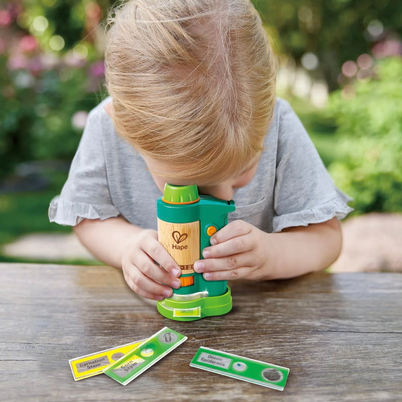 Hape Nature Field Microscope 6pcs Early Science STEM Outdoor Toys 8yrs+