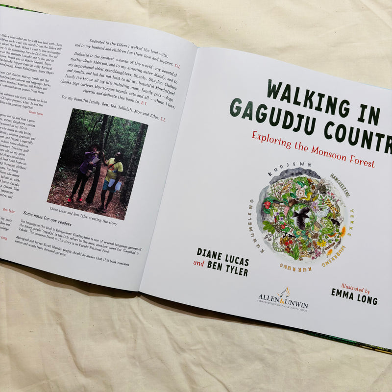 Walking In Gagudju Country: Exploring the Monsoon Forest by Diane Lucas, Ben Tyler, and Emma Long (Hardcover) Australian Animals First Nations Book Kids Book