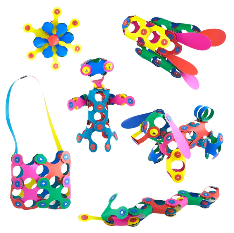 Clixo Rainbow Pack 42pc STEM Toys Best Seller 4yrs+