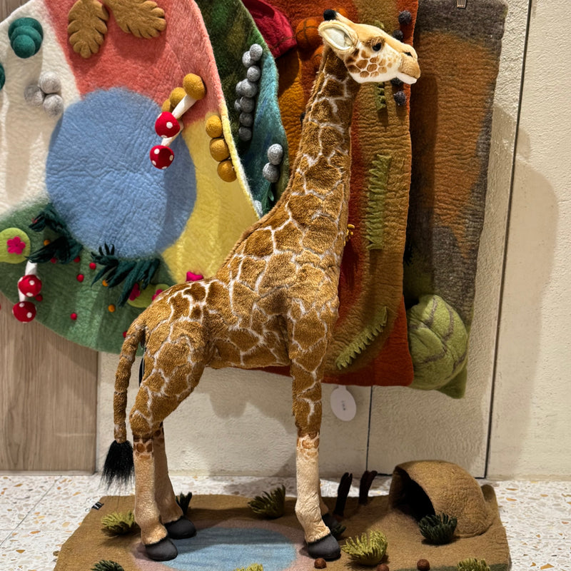 African Giraffe 85cm Large Plush Toy by Hansa Creations Room Decor 3yrs+