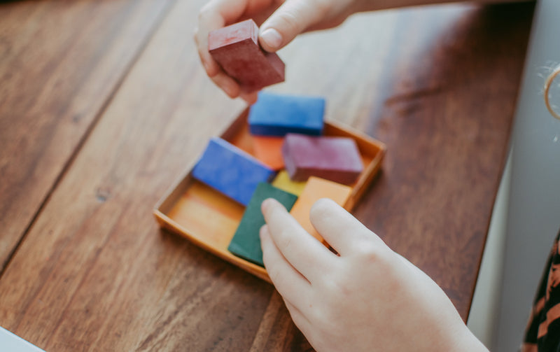 Filana Organic Beeswax Crayons Waldorf Education Inspired 8 Blocks Stationary Art and craft for kids 3yrs+