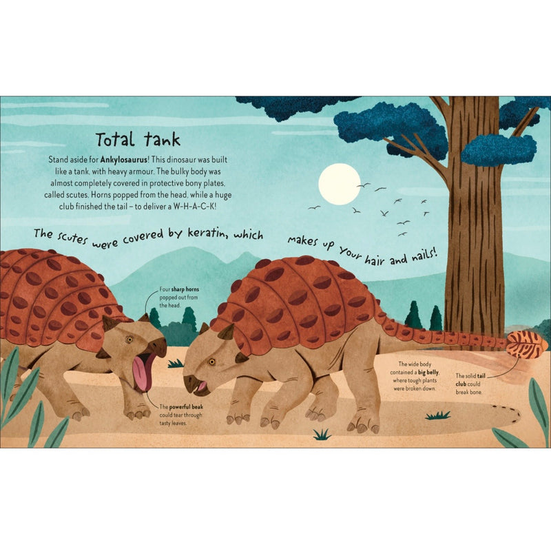 Time to Explore Dinosaurs With a Foldout Surprise (Hardcover) by Andrea Mills by DK Books Discovering Prehistoric Life, Habitats and Dinosaur Sizes