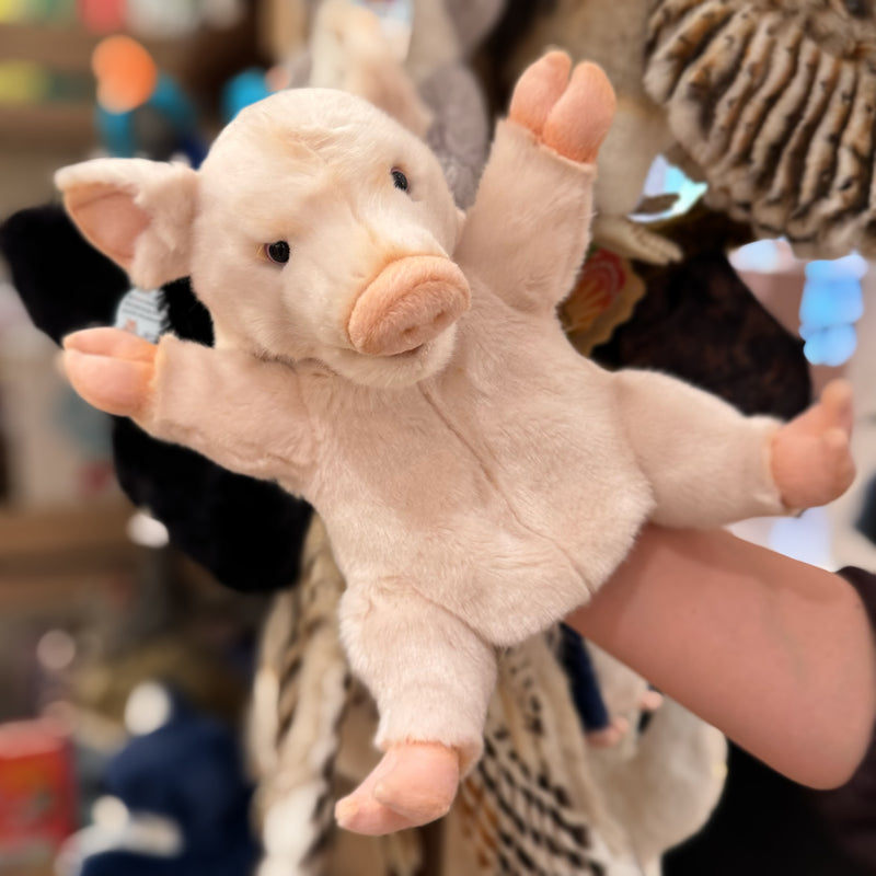 Pig Hand Puppet 25cm by Hansa Farm Animals Pretend and Imaginative Play Toy 3yrs+