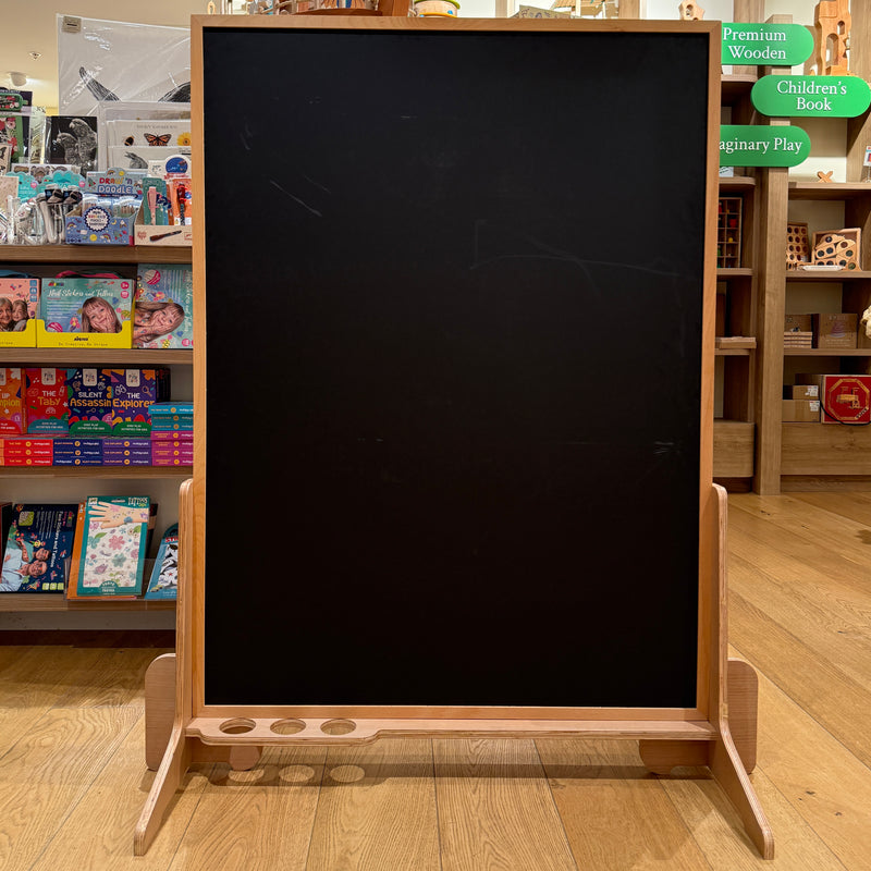JoyKids Magnetic Duo Board Double Sided Chalk and White Board Easel with Upright Stand 3yrs+ (Heavy Shipping)