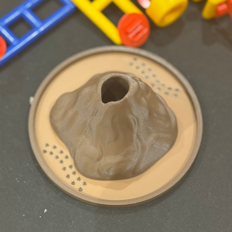 Play Volcano Eco Play Tray by Naturally Playful Nature Play Tools Sensory Toys Dinosaur Toys Early Science Toys 3yrs+
