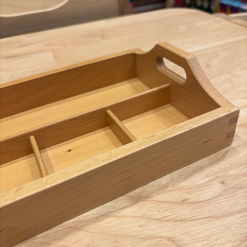 Montessori 4 Compartment Wooden Sorting Tray
