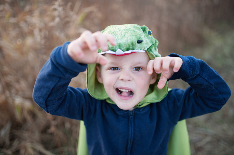 T-Rex Hooded  Size 4-5 Cape by Great Pretender Costumes Best Seller Dinosaur and Dragon Theme 3yrs+