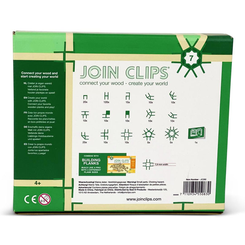 Join Clips System Basic Expansion Set 280pc by Educo STEM Toys Building Blocks Educational Creativity Toy School Range 4yrs+