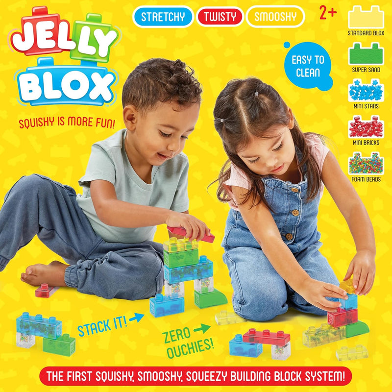Jelly Blox Truck Vroom Vehicle Kit 35pcs Squishy Sensory Creative Play Gift Idea for Toddler 2yrs+
