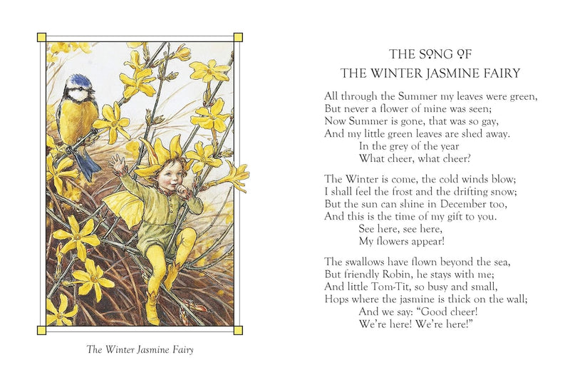 Flower Fairies Of The Winter (Hardcover) by Cicely Mary Barker Fairy Kids Picture Book Fairy Unicorn and Castle Theme