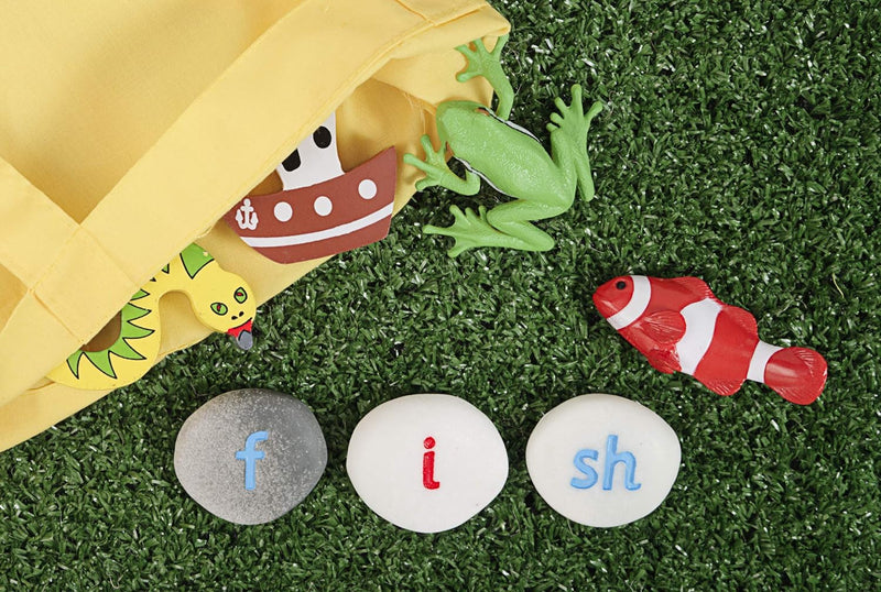 Yellow Door Phonics Pebbles Early Literacy Sensory Toys Developmental Toys for Toddlers Gifts Idea 2yrs+
