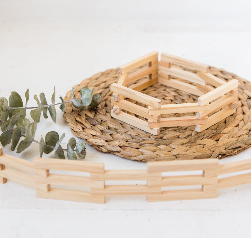 The Freckled Frog Wooden Fences 2pc Farm Toys Best Seller Farm Animal Toys Most Loved in Store 12m+