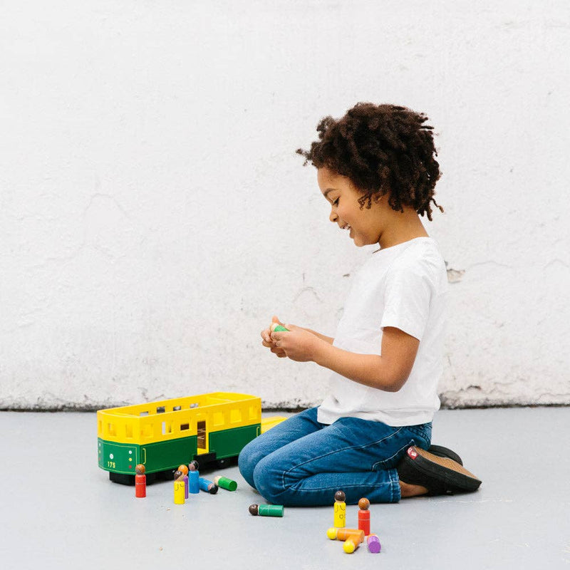 Make Me Iconic Large Melbourne Tram Wooden Toys Vehicle Best Seller Gifting Idea for 3yrs+