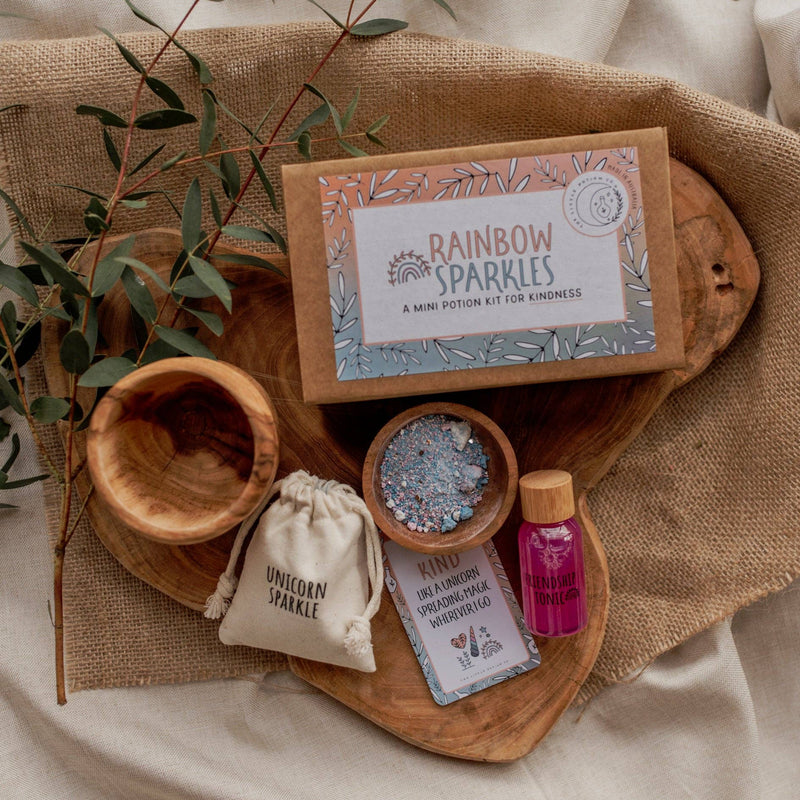 Mini Rainbow Sparkles Potion Kit by The Little Potion Co Art and craft for kids Gifting Ideas Sensory Toys 3yrs+