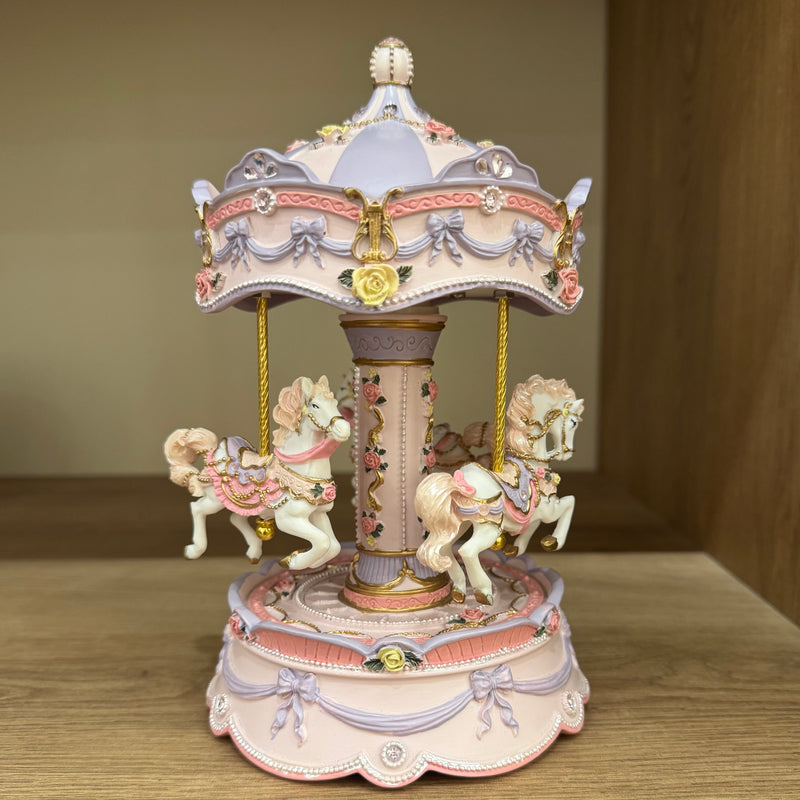 Carousel Music Box Revolving Horse Royal Purple Best Seller Most Loved in Store