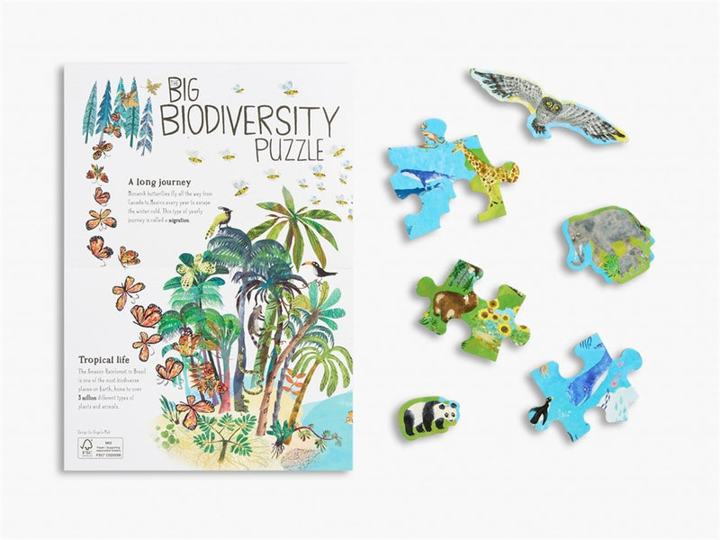 The Big Biodiversity Jigsaw Puzzle 70 Pieces by Yuval Zommer 4yrs+