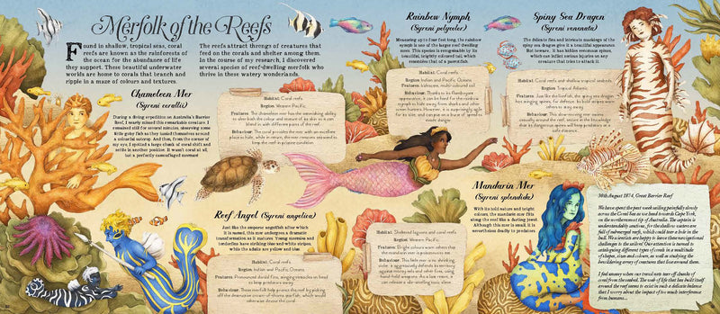 A Natural History of Mermaids (Hardcover) by Emily Hawkins & Jessica Roux 5yrs+