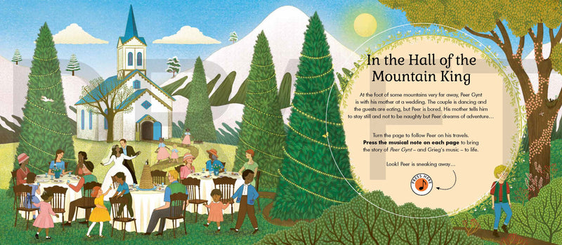 The Story Orchestra In The Hall Of The Mountain King (Hardcover) by Edvard Grieg, Jessica Courtney Tickle Musical Book Kids Book 5yrs+