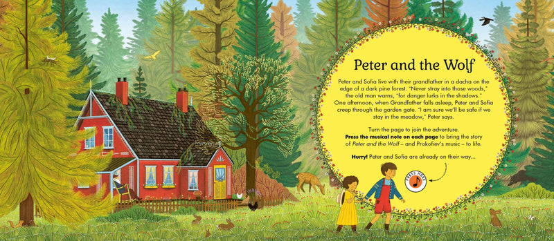 The Story Orchestra Peter And The Wolf (Hardcover) Musical Gifting Kids Book Gifting Idea for 5yrs+