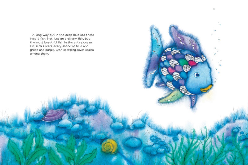 The Rainbow Fish (Hardcover) by Marcus Pfister Ocean Book Classic Kids Picture Book
