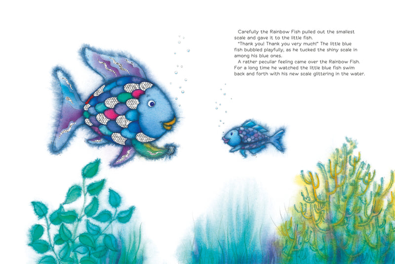 The Rainbow Fish (Hardcover) by Marcus Pfister Ocean Book Classic Kids Picture Book