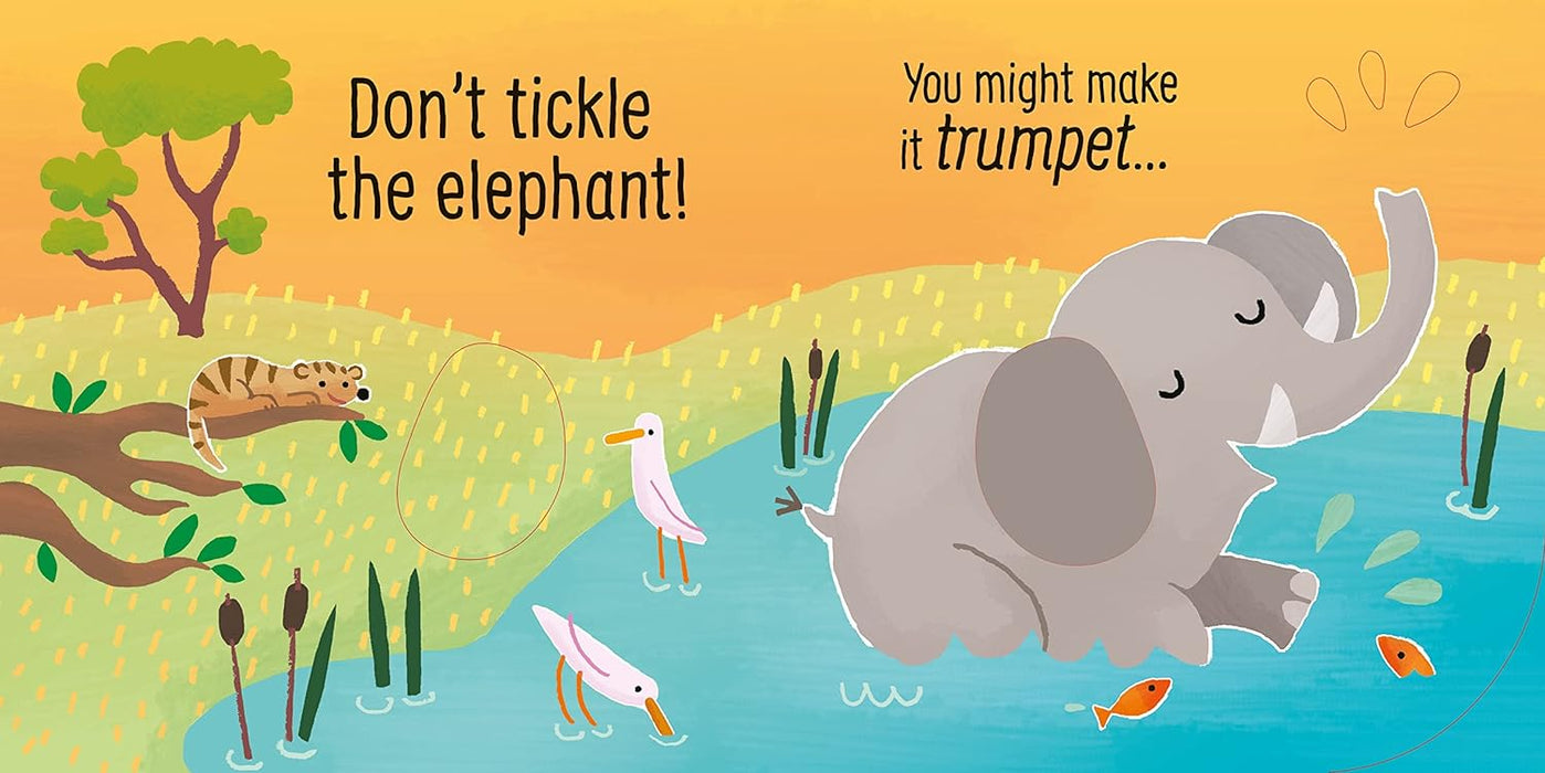 Don't Tickle The Elephant! Touch And Sound Book (Board Book)